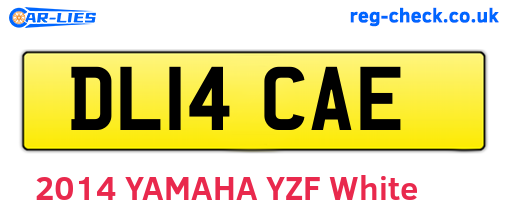 DL14CAE are the vehicle registration plates.