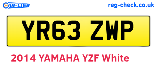 YR63ZWP are the vehicle registration plates.