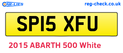 SP15XFU are the vehicle registration plates.