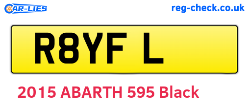 R8YFL are the vehicle registration plates.
