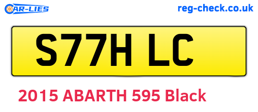 S77HLC are the vehicle registration plates.