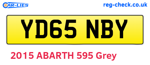 YD65NBY are the vehicle registration plates.