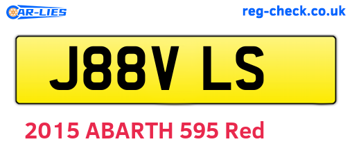 J88VLS are the vehicle registration plates.