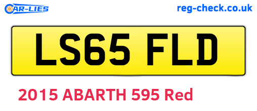 LS65FLD are the vehicle registration plates.
