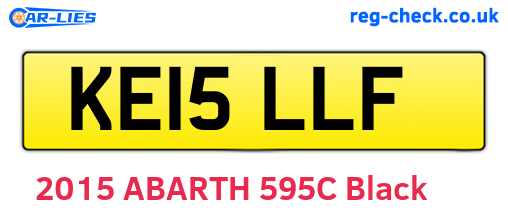 KE15LLF are the vehicle registration plates.