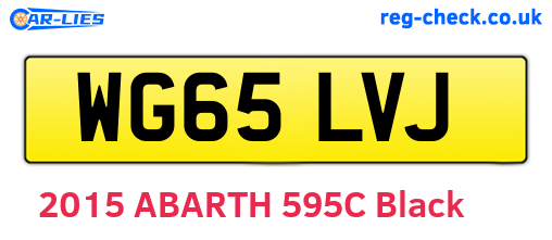 WG65LVJ are the vehicle registration plates.