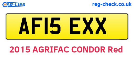 AF15EXX are the vehicle registration plates.