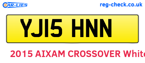 YJ15HNN are the vehicle registration plates.