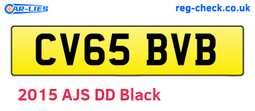 CV65BVB are the vehicle registration plates.