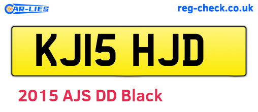 KJ15HJD are the vehicle registration plates.