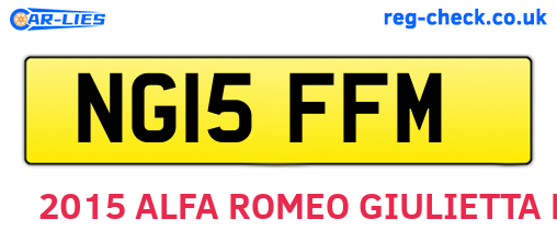 NG15FFM are the vehicle registration plates.