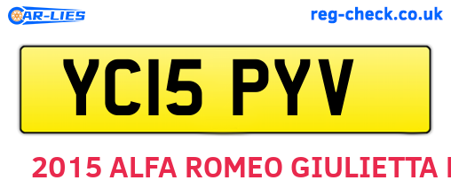 YC15PYV are the vehicle registration plates.