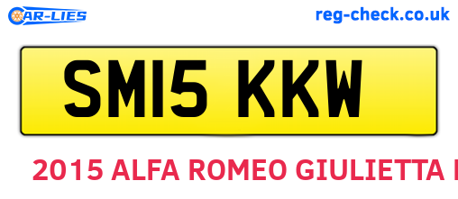 SM15KKW are the vehicle registration plates.