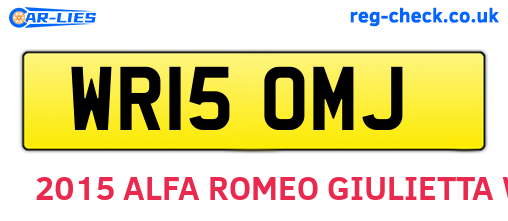 WR15OMJ are the vehicle registration plates.