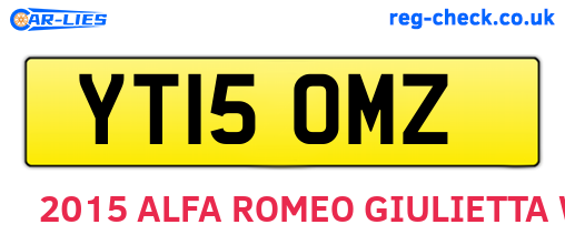 YT15OMZ are the vehicle registration plates.
