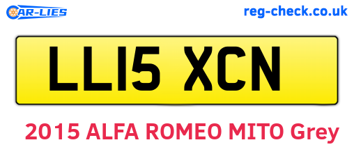 LL15XCN are the vehicle registration plates.