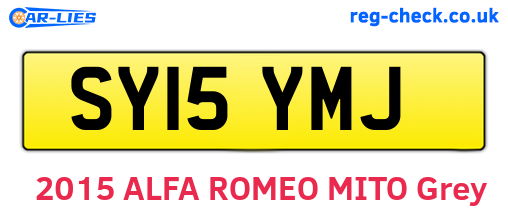 SY15YMJ are the vehicle registration plates.