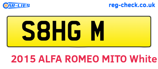 S8HGM are the vehicle registration plates.