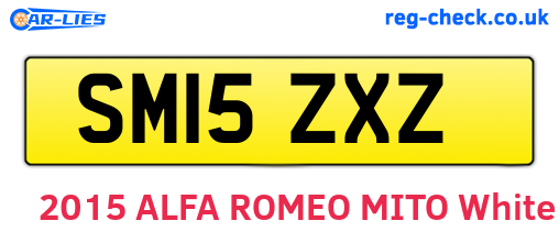 SM15ZXZ are the vehicle registration plates.