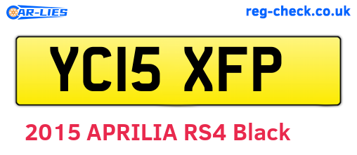 YC15XFP are the vehicle registration plates.