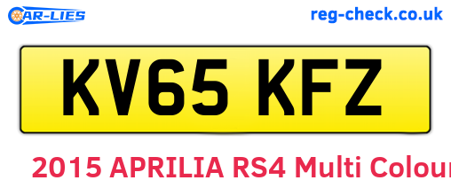 KV65KFZ are the vehicle registration plates.