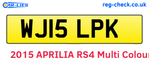 WJ15LPK are the vehicle registration plates.