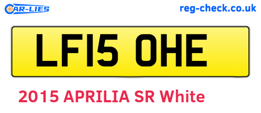 LF15OHE are the vehicle registration plates.