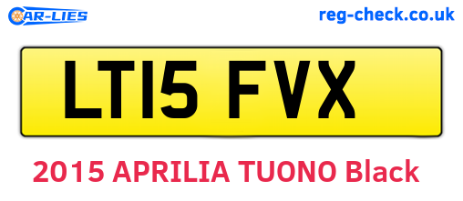 LT15FVX are the vehicle registration plates.