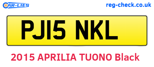 PJ15NKL are the vehicle registration plates.