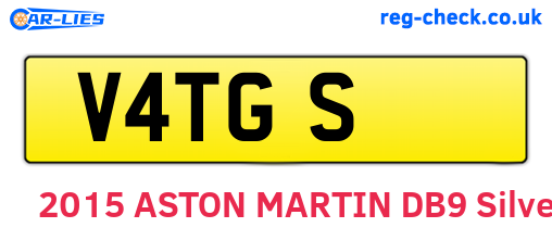 V4TGS are the vehicle registration plates.