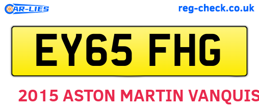 EY65FHG are the vehicle registration plates.