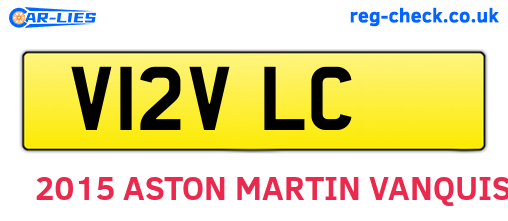 V12VLC are the vehicle registration plates.