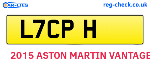 L7CPH are the vehicle registration plates.