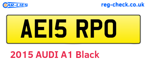 AE15RPO are the vehicle registration plates.