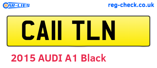 CA11TLN are the vehicle registration plates.