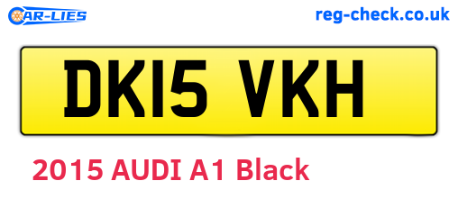 DK15VKH are the vehicle registration plates.