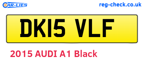 DK15VLF are the vehicle registration plates.