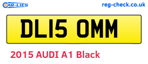DL15OMM are the vehicle registration plates.
