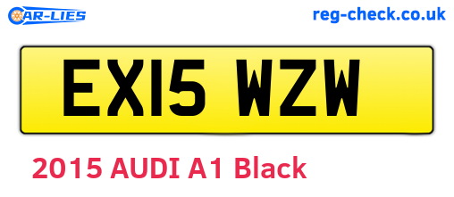 EX15WZW are the vehicle registration plates.