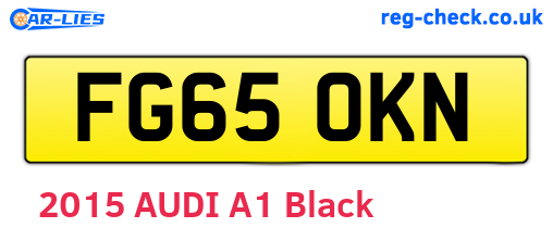 FG65OKN are the vehicle registration plates.