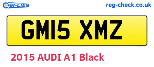 GM15XMZ are the vehicle registration plates.