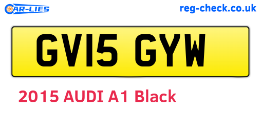 GV15GYW are the vehicle registration plates.