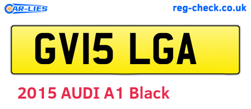 GV15LGA are the vehicle registration plates.