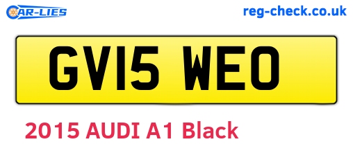 GV15WEO are the vehicle registration plates.