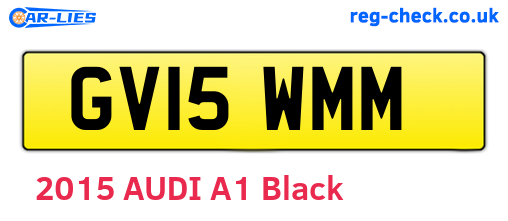 GV15WMM are the vehicle registration plates.
