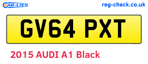 GV64PXT are the vehicle registration plates.