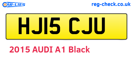 HJ15CJU are the vehicle registration plates.