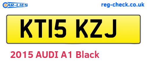 KT15KZJ are the vehicle registration plates.