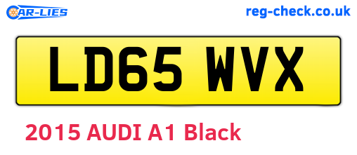LD65WVX are the vehicle registration plates.