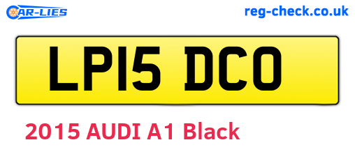 LP15DCO are the vehicle registration plates.